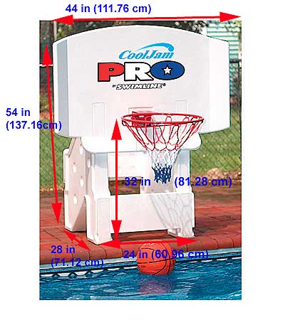 Cool Jam Pro Basketball Goal For In Ground Swimming Pools