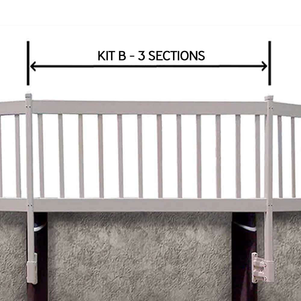 Pool Fence Add-on Kit B - 3 Sections