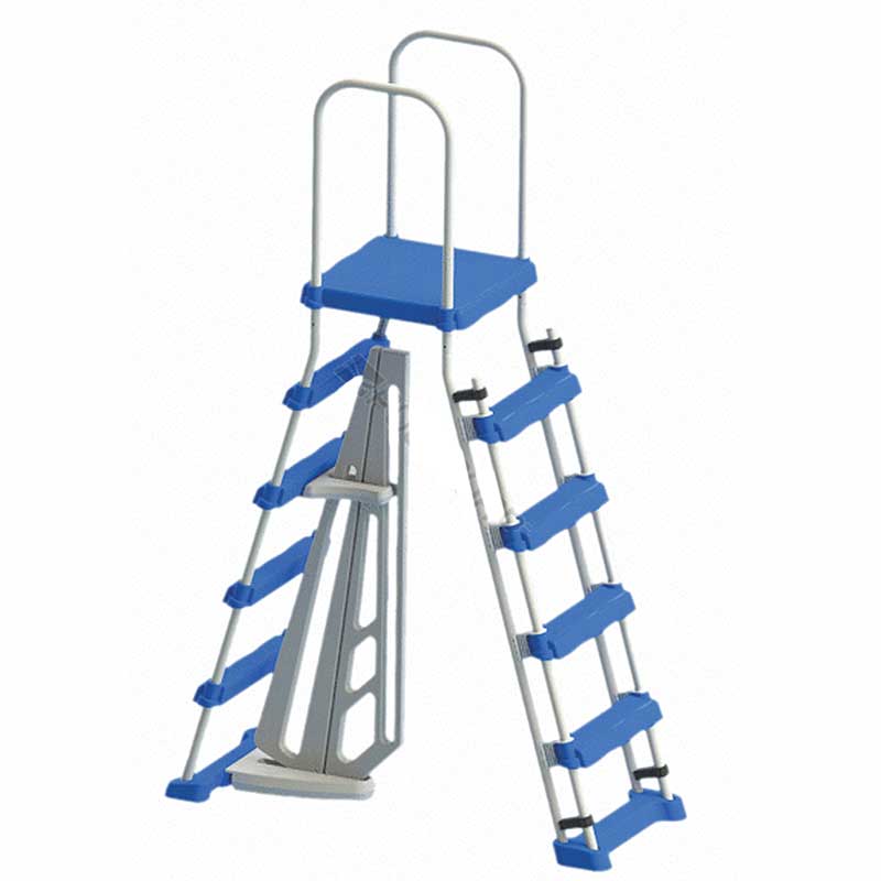 A-Frame Entry Ladder with Safety Barrier