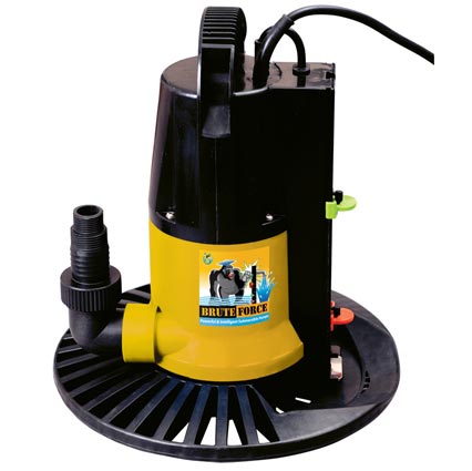 Brute Force I/G Cover Pump 2450 GPH w/AUTO on/off with Base - In Stock Soon! Call to Preorder