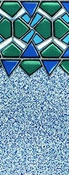 Glazed Tile 25ga. 48"/52" Overlap Pool Liner