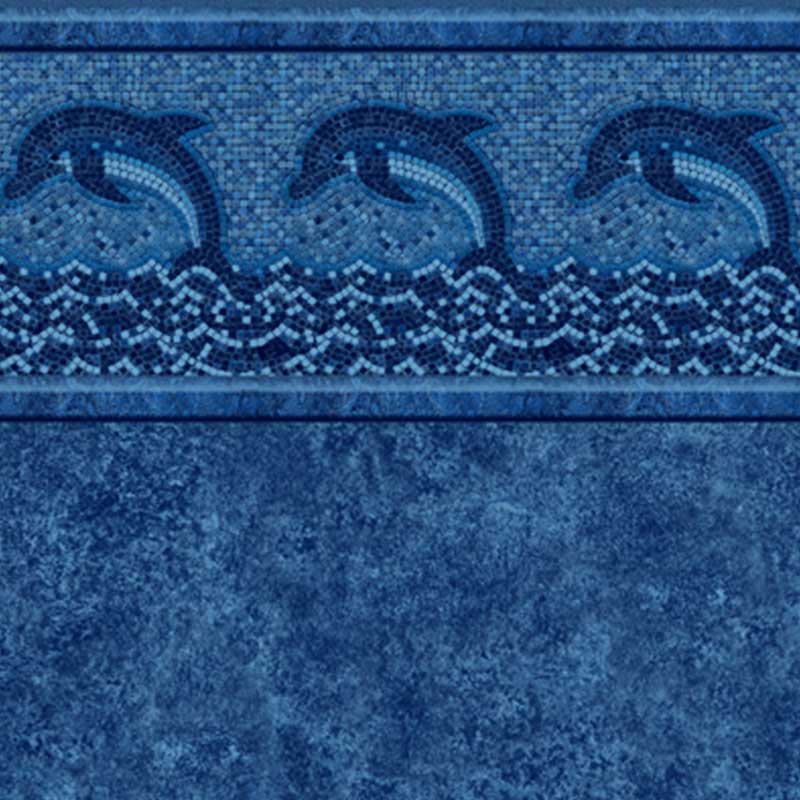 Dolphin Mosaic InGround Pool Liner