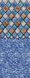Jewel Tile 54 inch Beaded Pool Liner