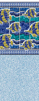 Jamaica Commercial 20ga. 48 Beaded Pool Liner