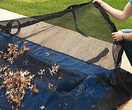 Trap leaves and other debris before it gets to your winter pool cover.