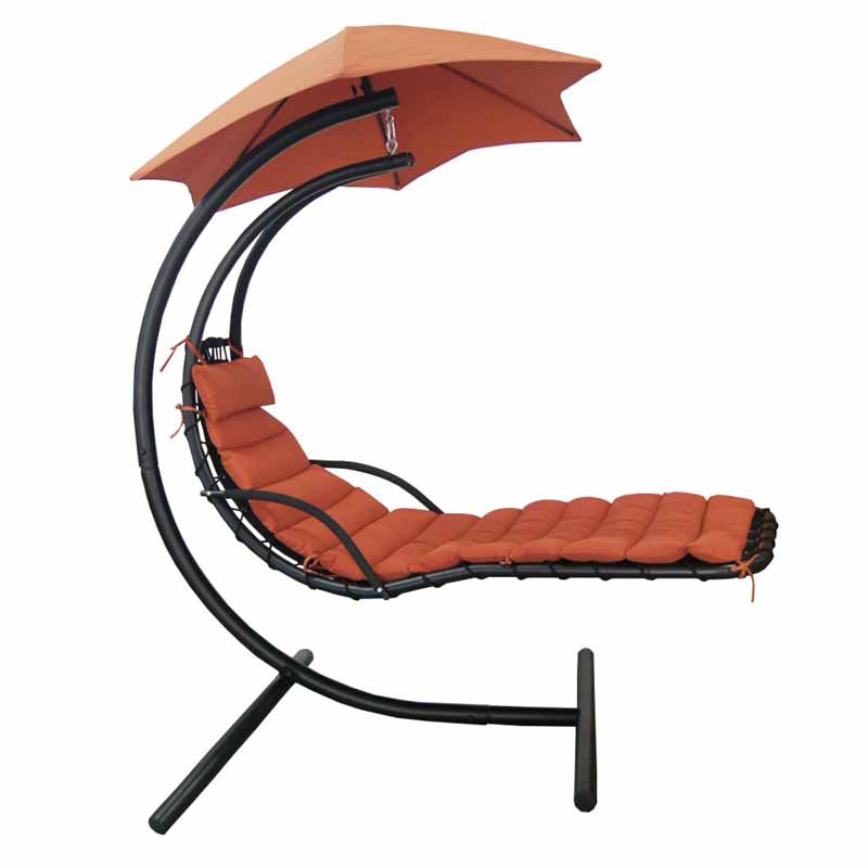 Hanging Lounge with Canopy - Burgundy - Currently Unavailable