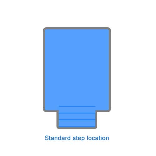 In-Ground Pool Step Configuration - Default