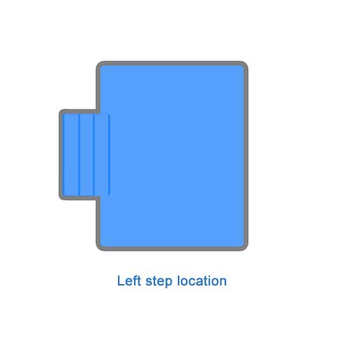In-Ground Pool Step Configuration - Left