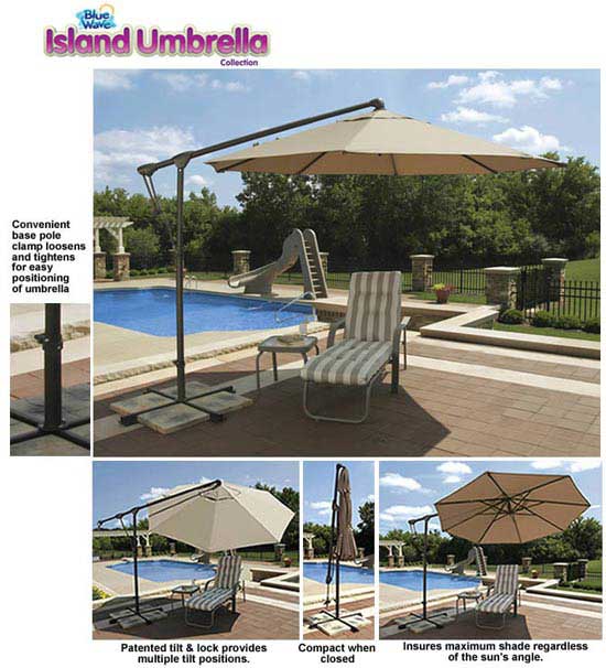 Tobago 10' Octagon Cantilever Umbrella