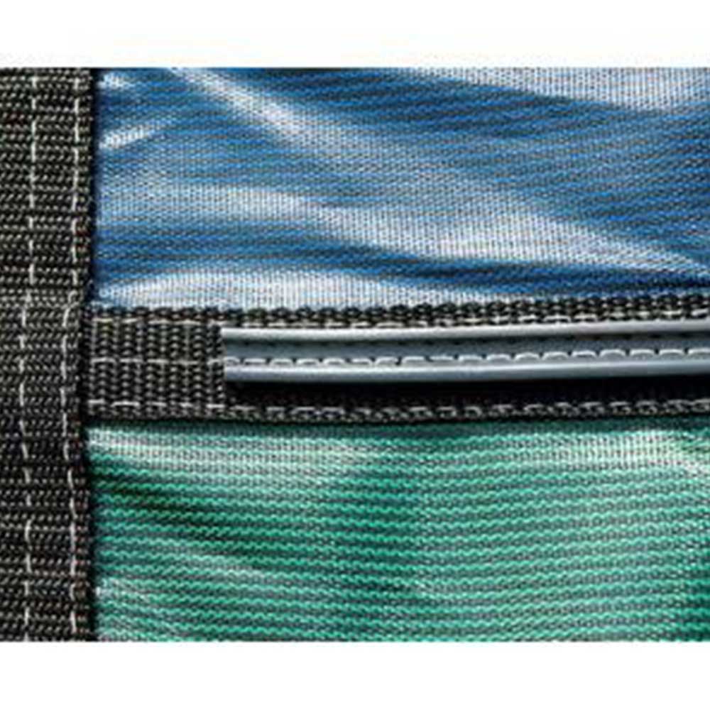 Double stitched webbing is reinforced on both top and bottom sides.