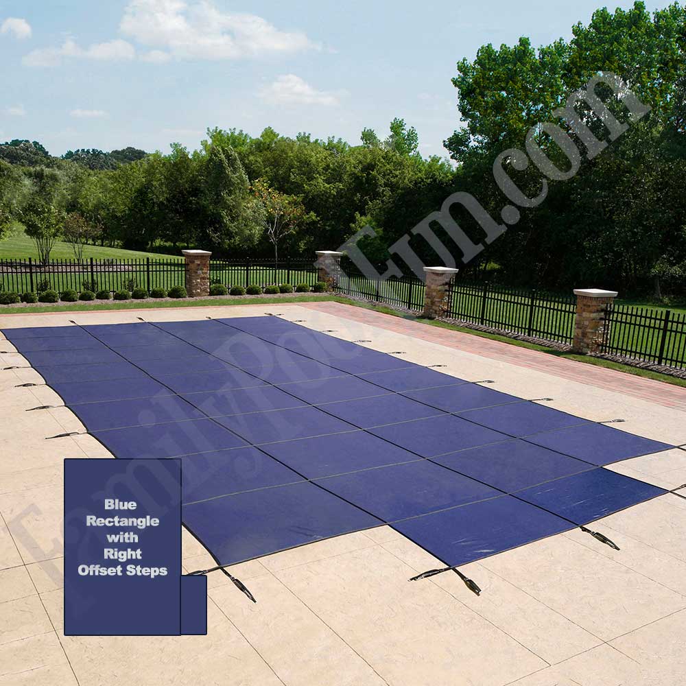 18 Year Heavy Duty InGround Mesh Safety Covers with Steps