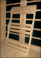 Ergonomic back rest can be moved to any location.