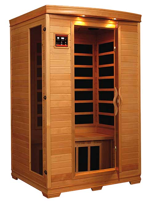 Coronado 2 Person sauna fits in virtually any room in the house.
