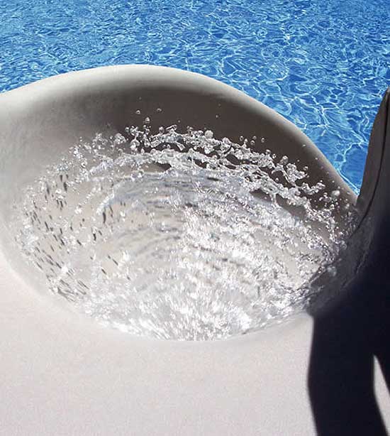 Patented "Zoom Flume" splashes up to 35 gallons of water per hour down the slide.