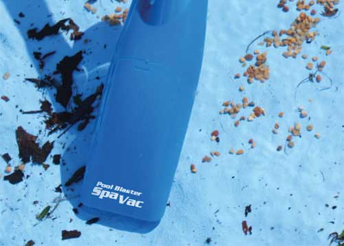 Picks up leaves, small rocks and other debris.