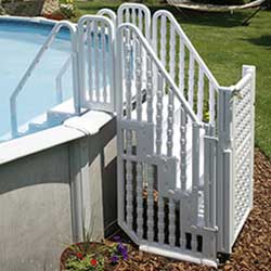 Easy Above Ground Pool Steps Entry System
